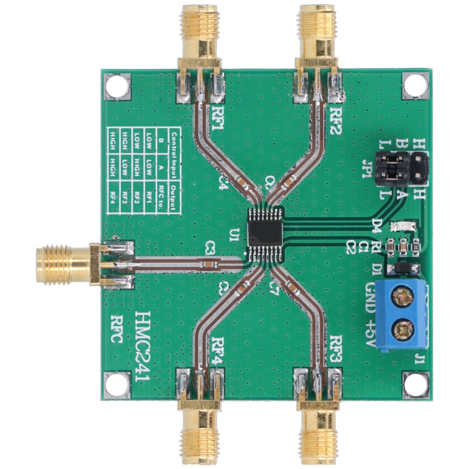 1-poliges Dc-3,5-ghz-4-kanal-hf-schaltmodul, Zubehör Für Drahtlose Schaltplatinen Hmc241