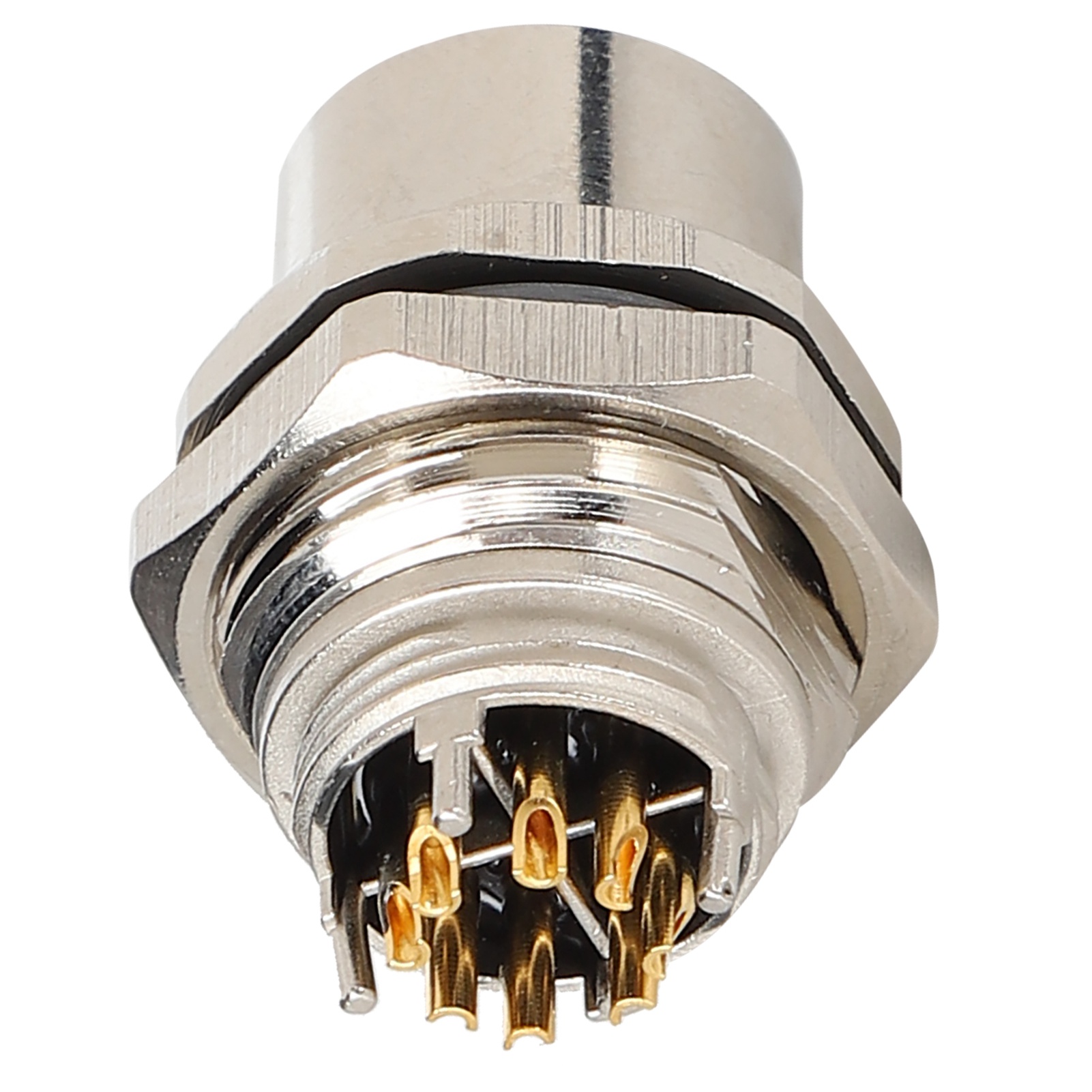 M12-b-s8x Schnellgewinde-steckverbinder, Wasserdicht, Für Elektrische Kabel, Einbau In Schalttafeln Und Durchgangsbohrungen.