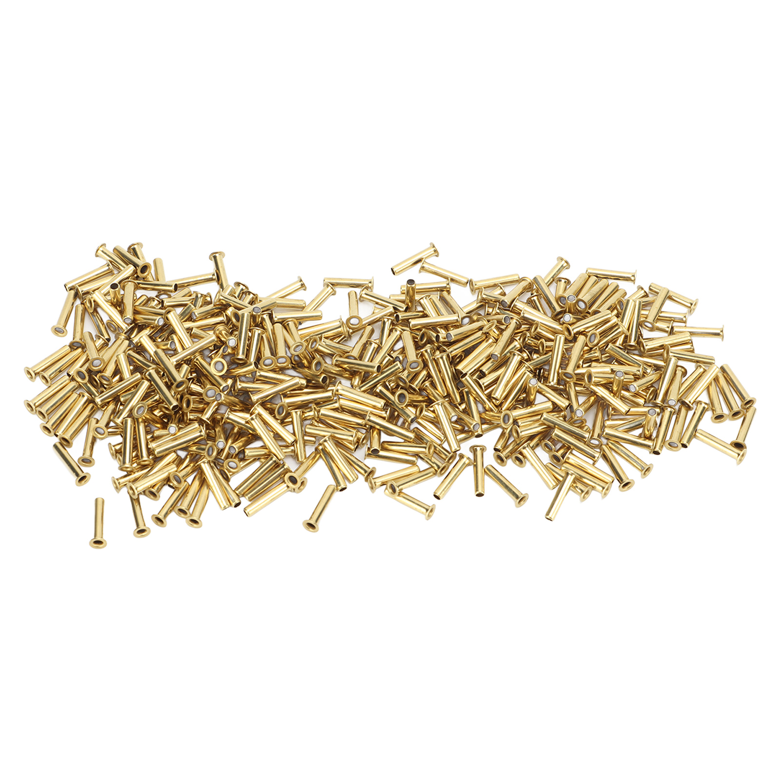 500 Hohle Kupfernieten, 65 Glatte Oberflächen, Einfache Montage, Für Bekleidung Und Bastelarbeiten (2,32 X 11 X 3,8 Mm).