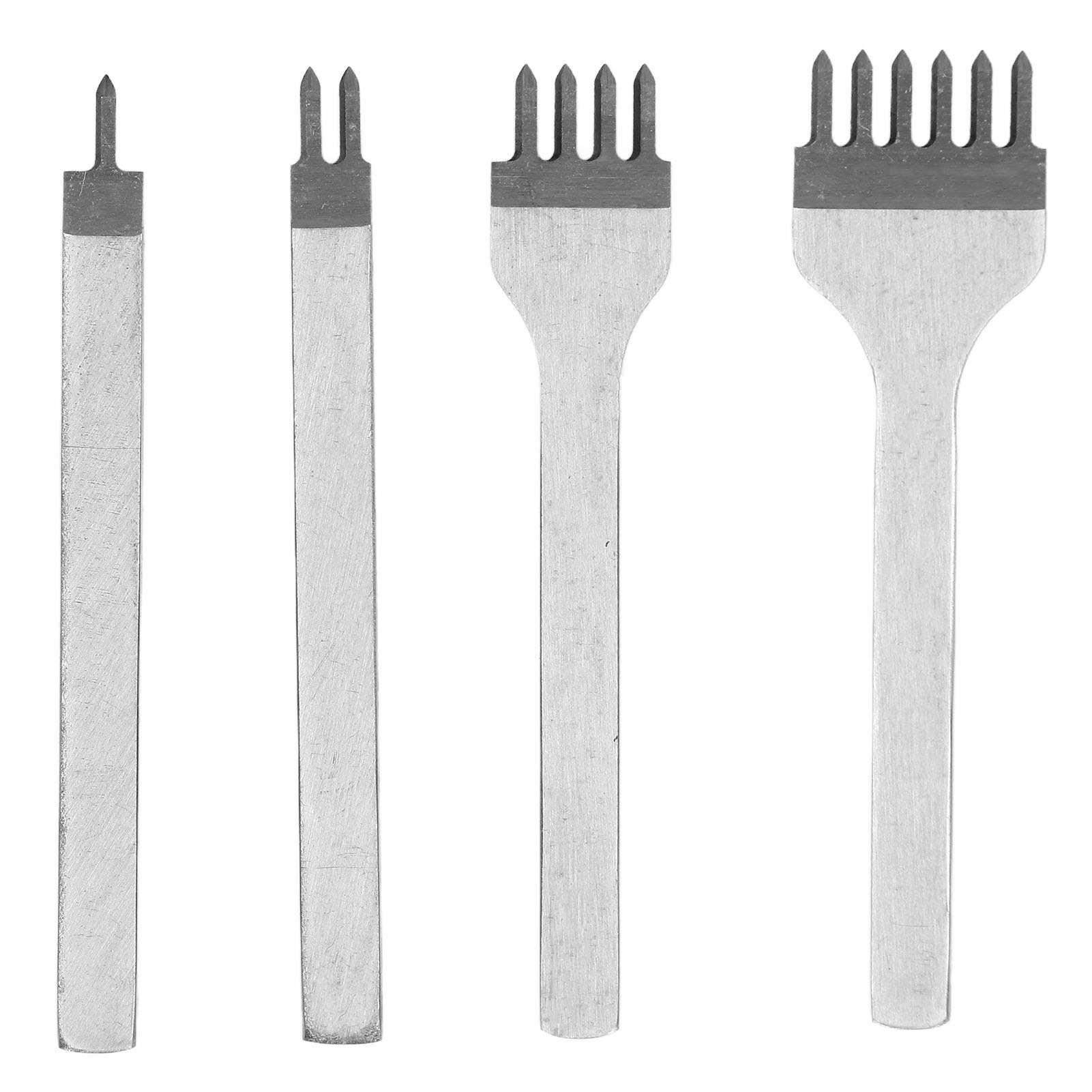 Diamant-schnürscheren-set Für Lederarbeiten, Stanz- Und Prägewerkzeuge Aus Hochgeschwindigkeitsstahl (hss), 6 Mm Lochabstand