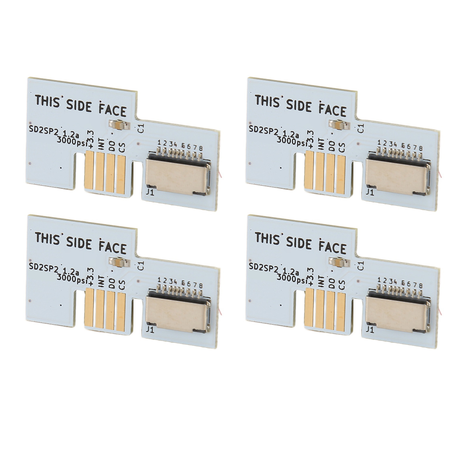 Microsd-kartenadapter (speicherkartenleser Für Gc Sd2sp2 Sdload Sdl-spielkonsolen, 4er-pack, Weiß)
