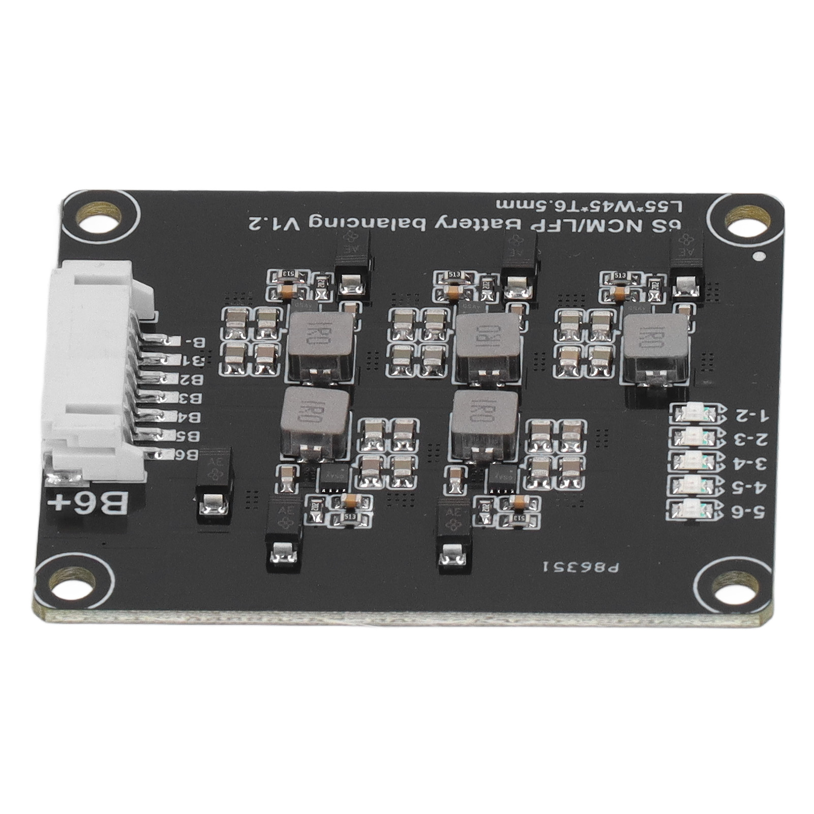 6s-akku-balancerplatine, Induktiver Aktiv-equalizer Mit Geringem Stromverbrauch, Mit Kabelanzeigeleuchte, 1,2 A, 2,0 V – 4,5 V