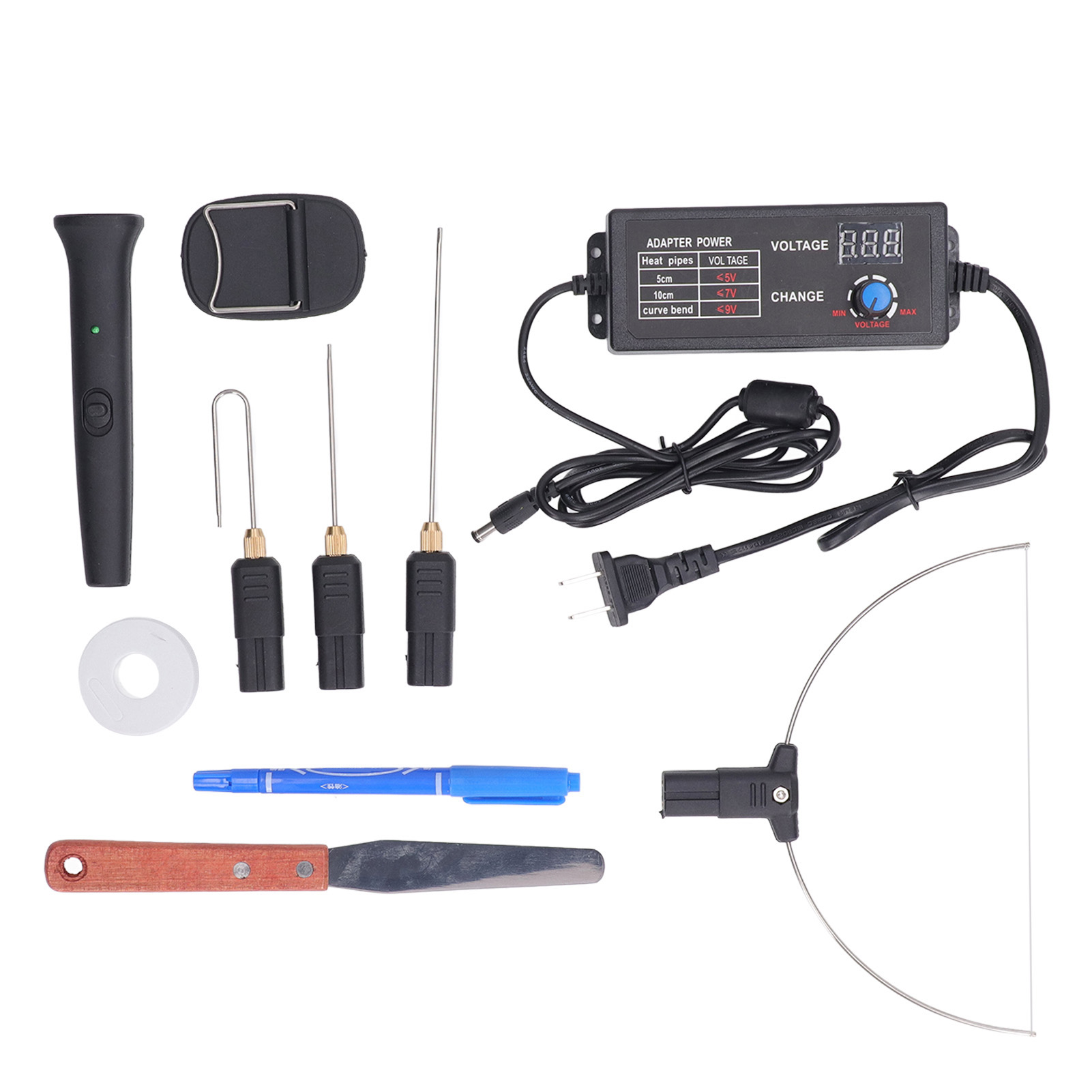 Elektrischer 4-in-1-schaumstoffschneider Mit Spannungsregler, Heißdraht-schneideset Für Schaumstoffplatten, 27 W, 100–240 V Wechselstrom, Us-stecker