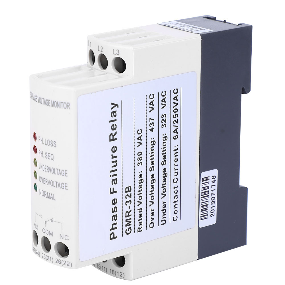 Dreiphasenrelais Gmr-32b Zum Schutz Vor Überspannung, Unterspannung Und Phasenfolgefehlern, 380 V Ac