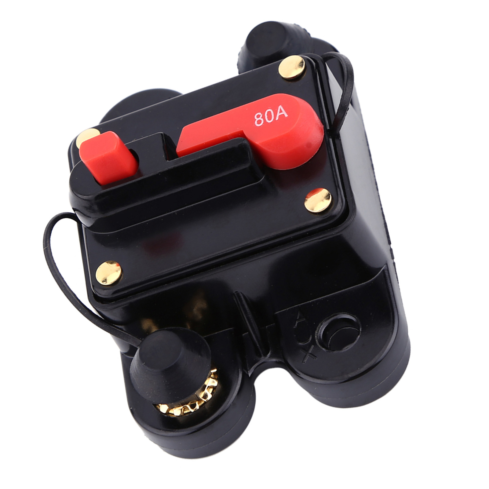 Dc12v-leistungsschalter Für Autoradio, Boot, Motorrad, Stereoanlage, Rückstellsicherung (80a)