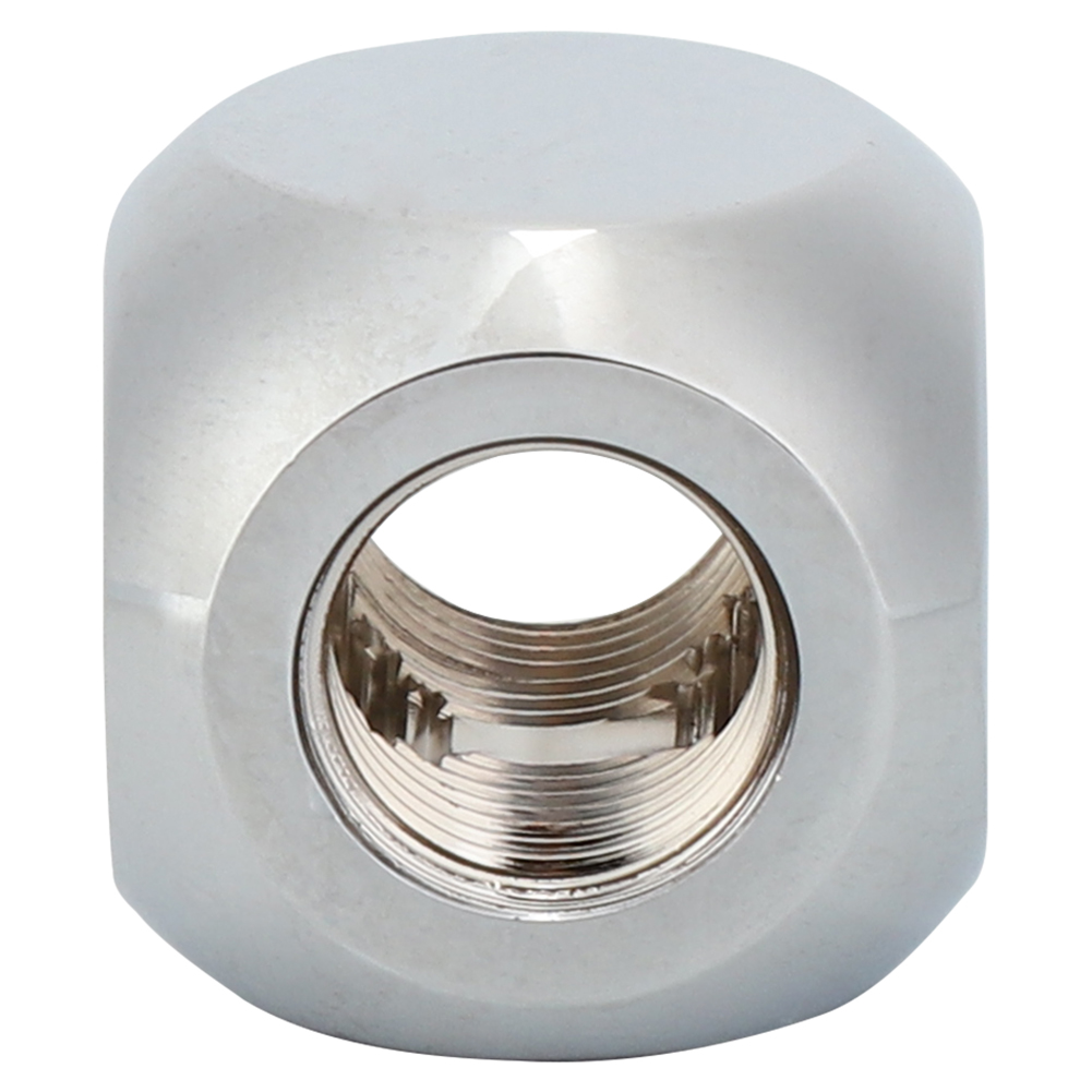 Packung Mit 2 4-wege-anschlüssen Für Flüssigkeitskühlung, Mini-messing G1/4 Innengewinde, Computerzubehör, Schwarz/silber.