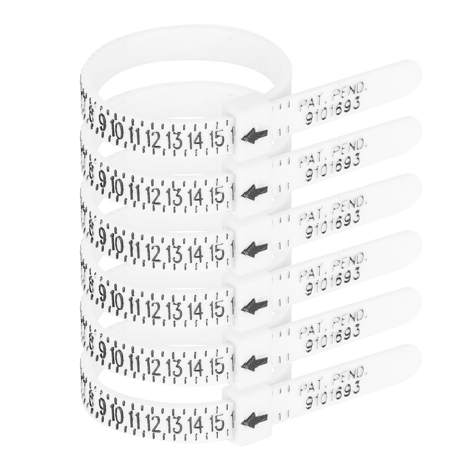 Set Mit 6 Präzisions-fingerlehren, Standard-messwerkzeug Für Die Ringherstellung Und Andere Schmuckstücke (us-maße).