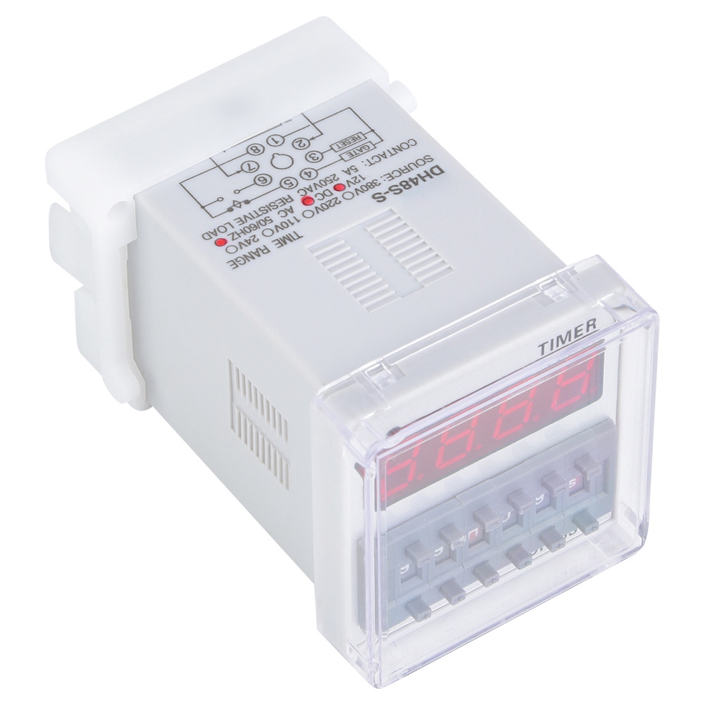 Programmierbarer Zeitverzögerungsrelais-timer 0,1s-99h 8 Pins Dh48s S (12v Ac/dc)