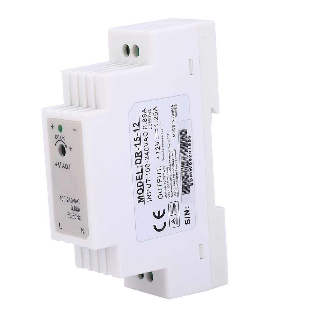Dr-15-12 Din-schienen-schaltnetzteil, Ein Ausgang, 12 V, 1,25 A, 15 Wdr-15-12