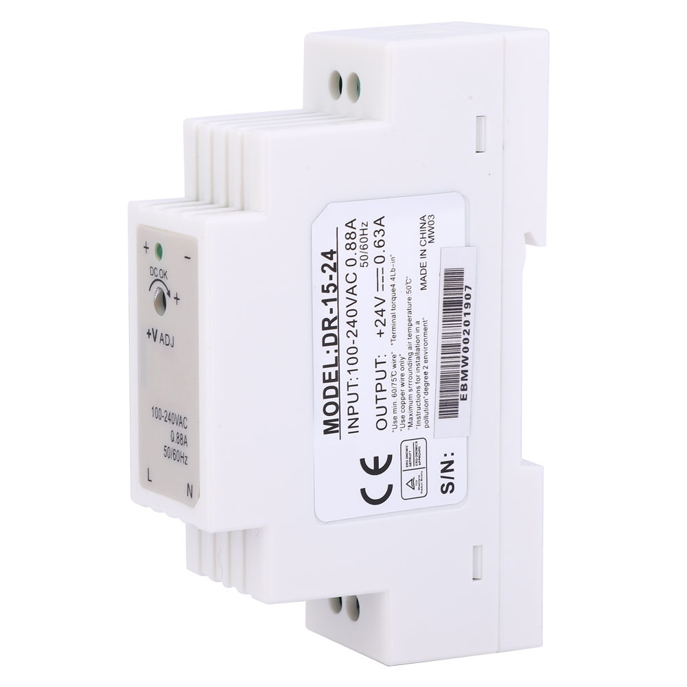 Dr-15-24 Din-schienen-schaltnetzteil, Ein Ausgang, 15 W, 24 V, 0,63 A