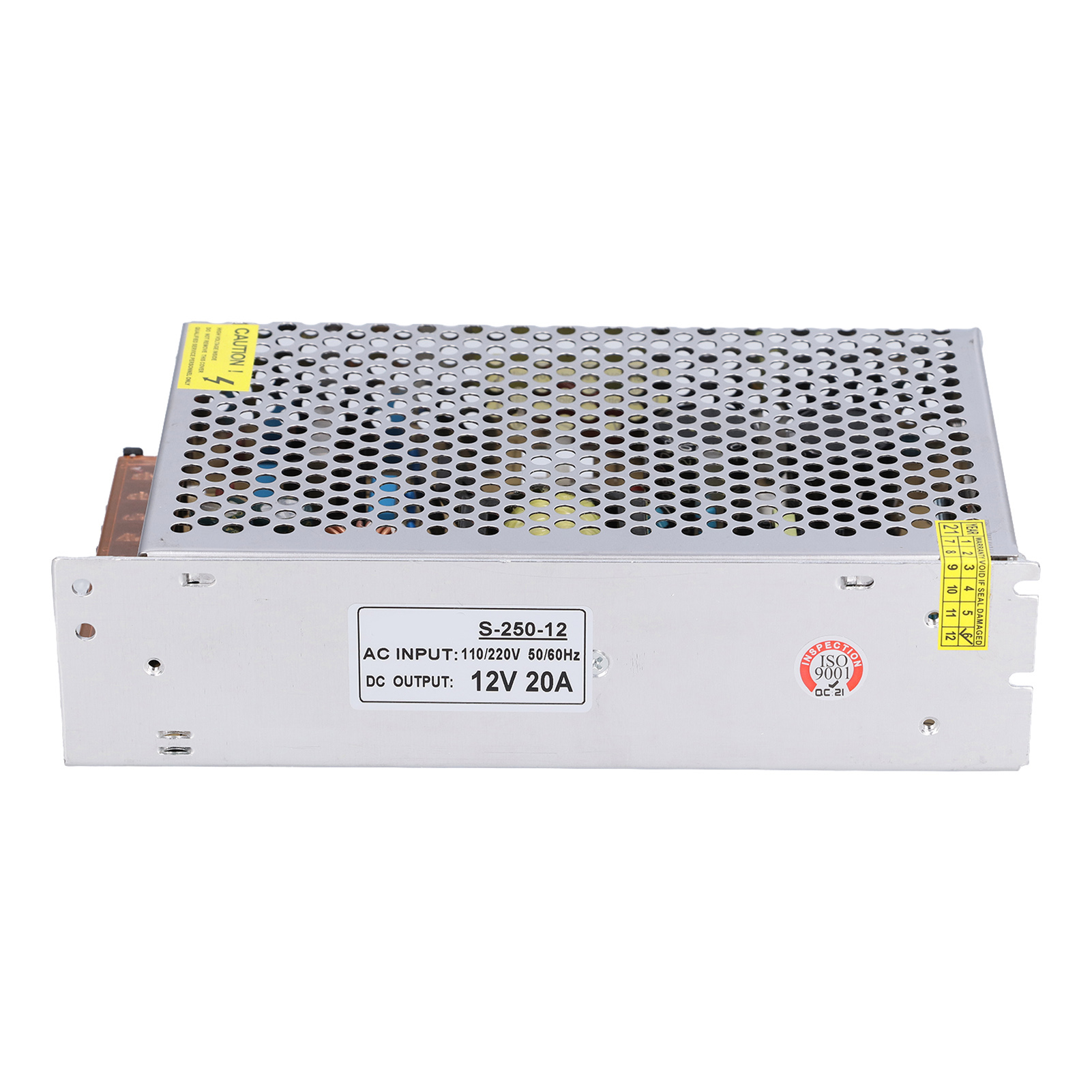 Gleichstrom-schaltnetzteil Mit Kurzschlussschutz, Hoher Lebensdauer, Breitem Anwendungsbereich, Transformator S-250-12