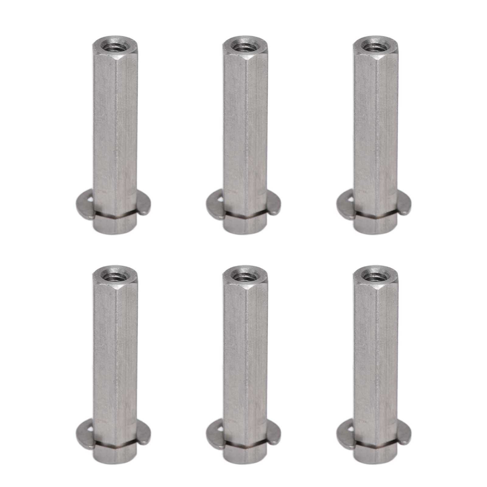 Satz Mit 10 8-mm-sechskantstangen Aus Edelstahl Mit Sicherungsringen Für Tetrix4106-4008-0320