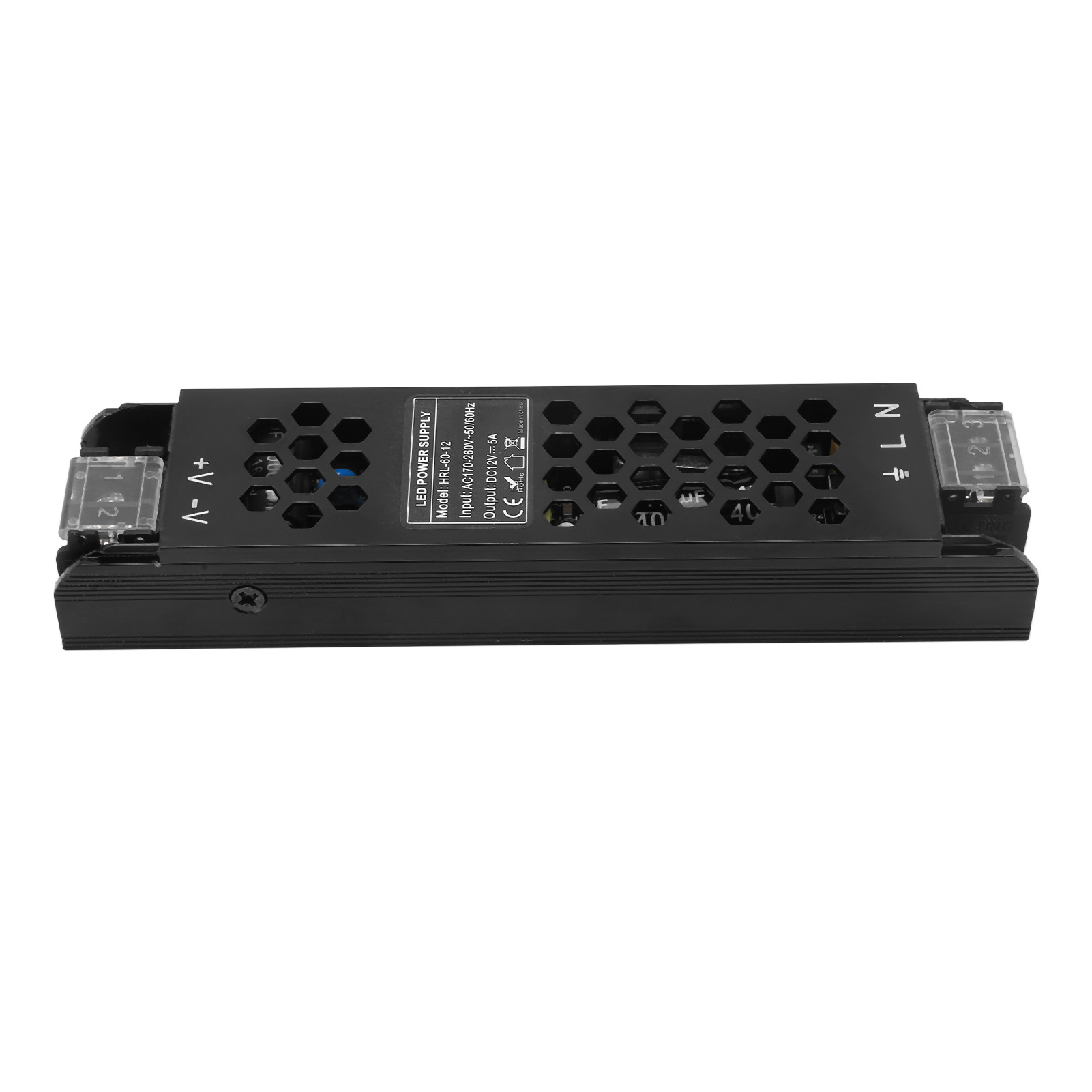 Schlankes, Schaltendes Led-netzteil Aus Aluminiumlegierung Mit Konstantspannung, 60 W, Wechselstrom 170–260 V, Gleichstrom 12 V