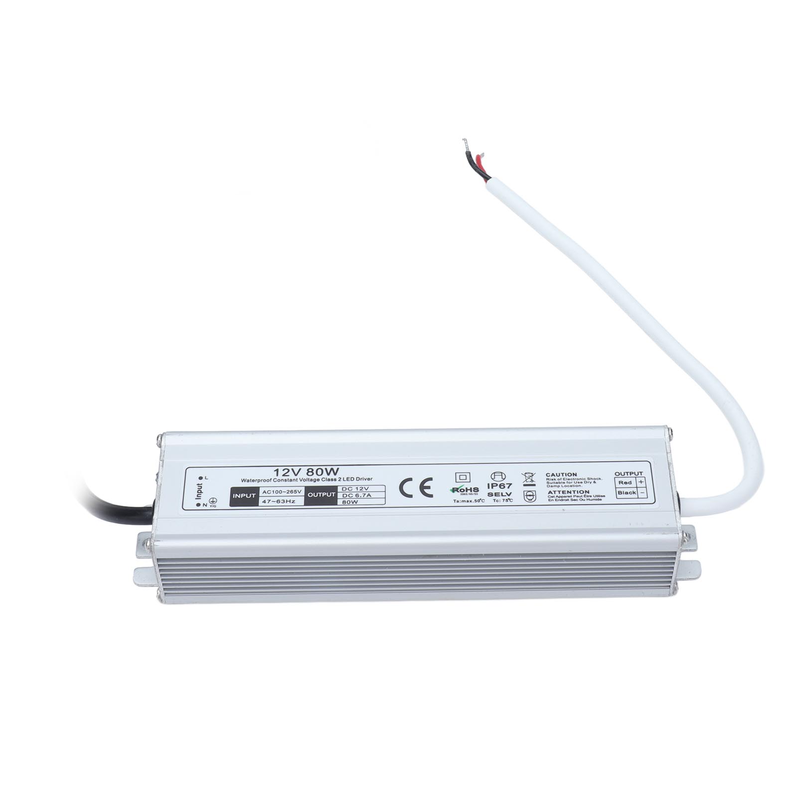 Ip67-wasserdichtes Netzteil, Hohe Effizienz, Sicher Und Stabil, Mehrfacher Schutz, Led-beleuchtung, 100–265 V Wechselstromausgang, 12-v-eurostecker