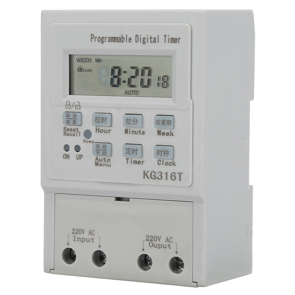 Programmierbarer Digitaler Timer 220 V Ac 1 W 30 A