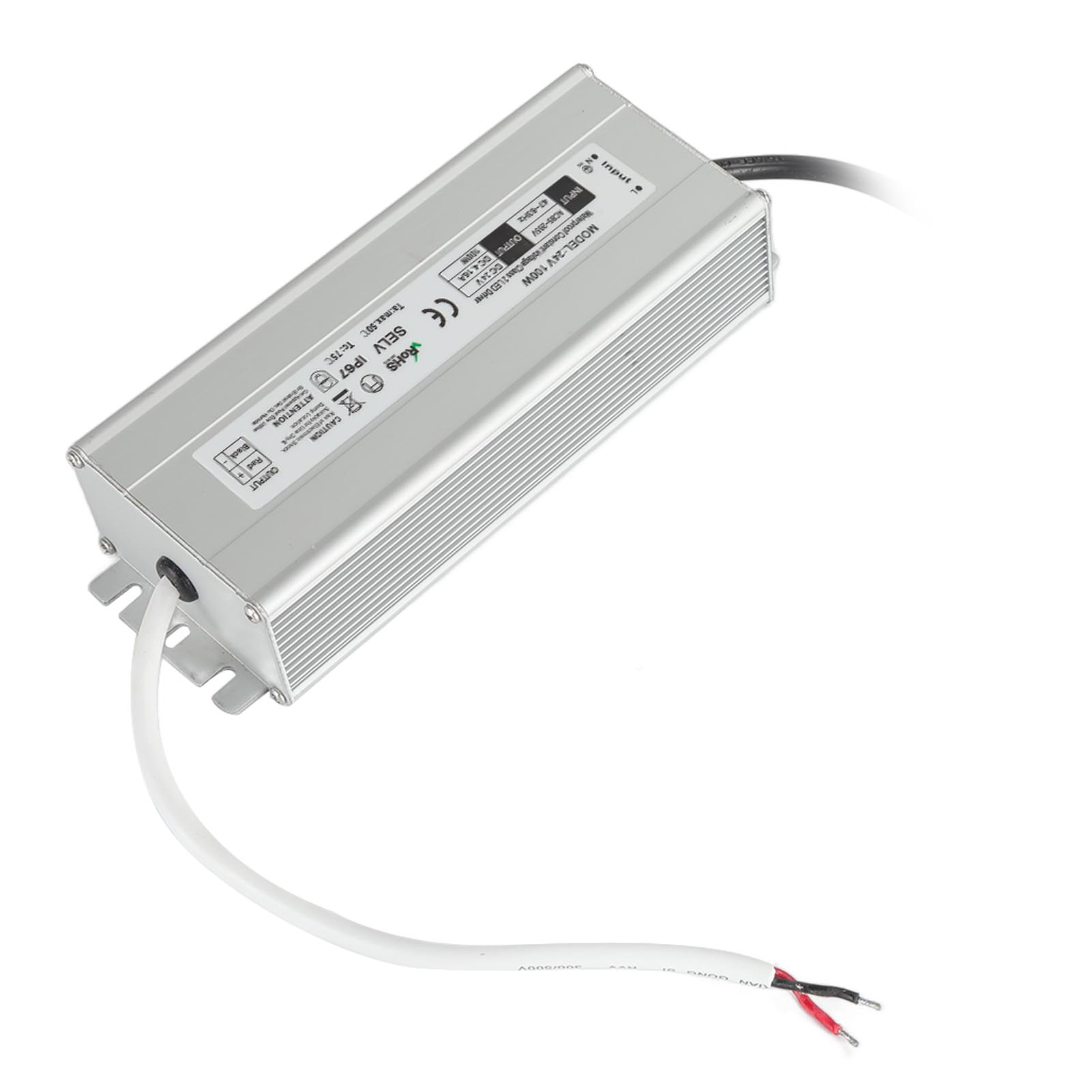 Ip67-wasserdichtes Netzteil, Hohe Effizienz, Kompakte Bauform, Sicherheitsschutz, Led-netzteil, 100–265 V Ac-ausgang, 24-v-eu-stecker