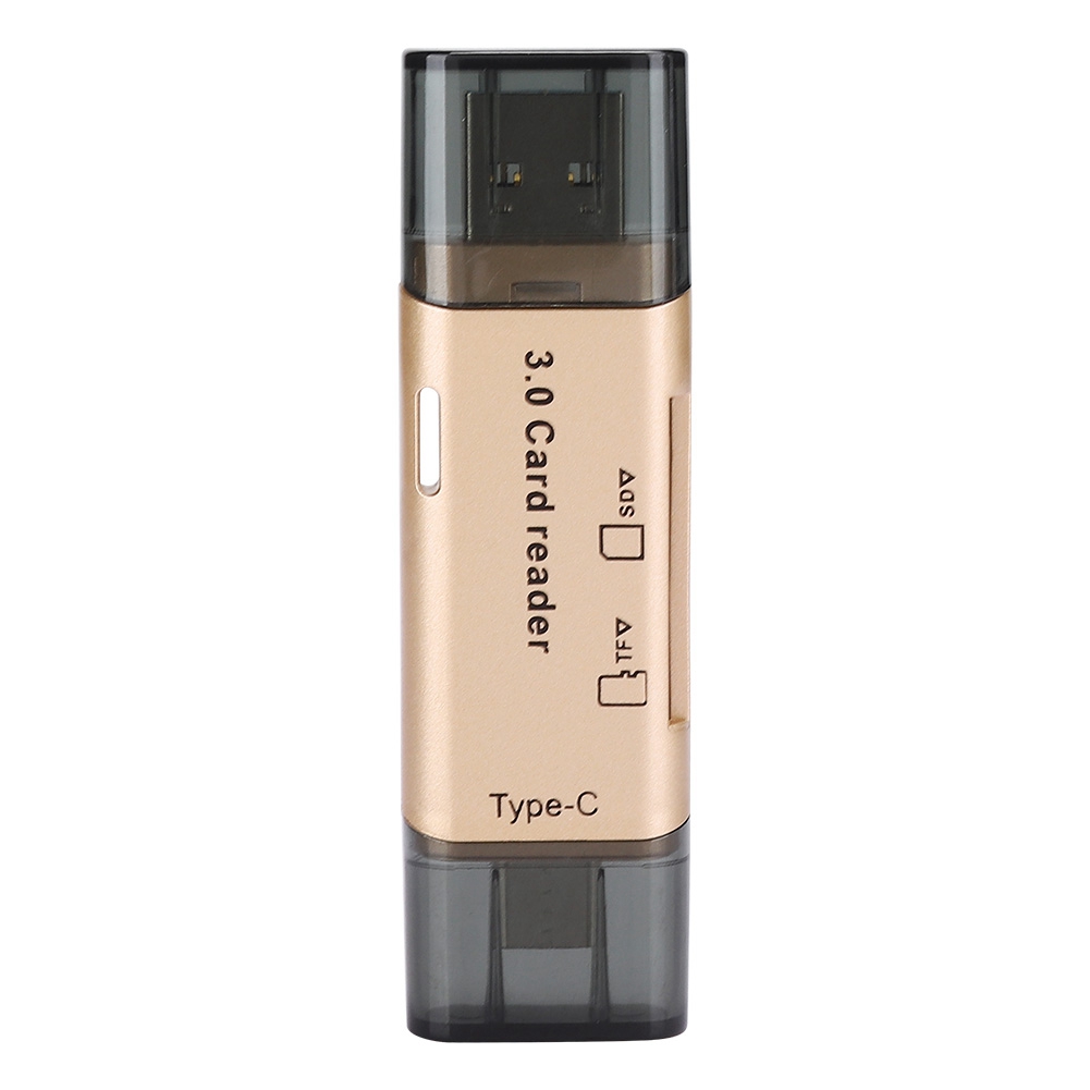 Kartenleser Für Mobiltelefon Und Computer, Tragbarer Multifunktions-usb-3.0-speicherkonverter (gold)
