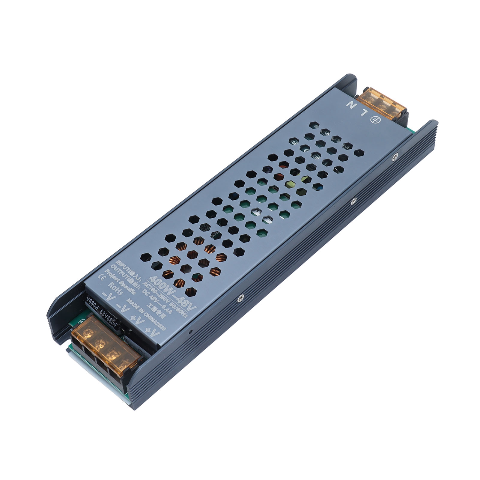 Led-schaltnetzteil, Magnetischer Transformator, Langer Schwarzer Streifen, 48 V Ac 180–250 V, 400 W, 8,4 A