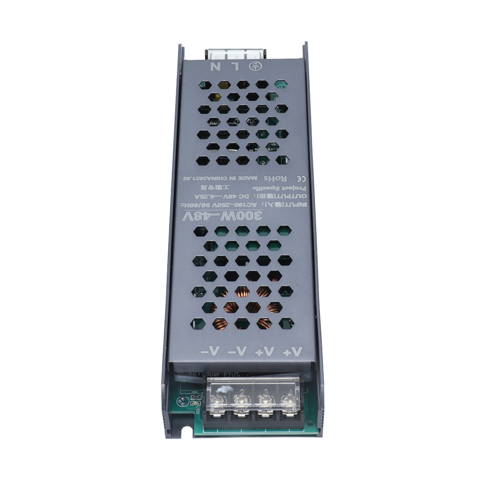 Schaltnetzteil Für Leds, Magnetischer Transformator, Langer Schwarzer Streifen, 48 V Ac 180–250 V, 300 W, 6,25 A