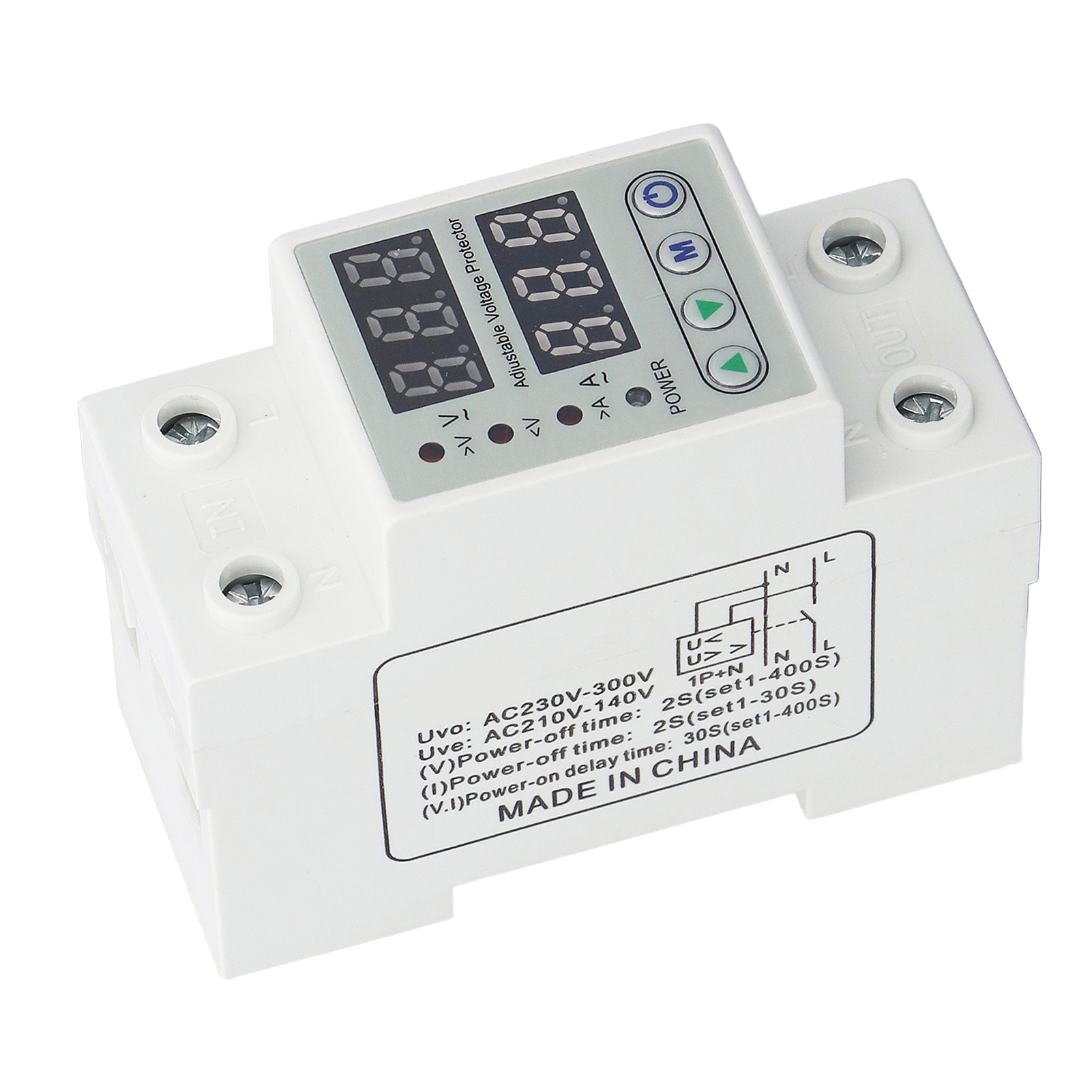Bipolares Digitales Überspannungsschutzgerät Mit Automatischer Rückstellung, 220 V Ac, 40 A