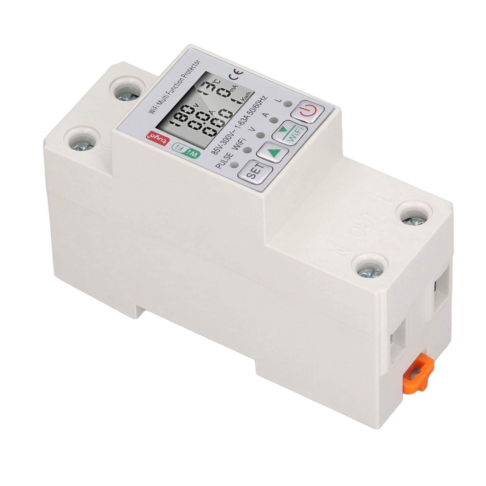 Tuya Energy Wifi Smart Meter Schalter Für Multifunktions-leistungsschalter Mit Ac85-300v 63a Messung