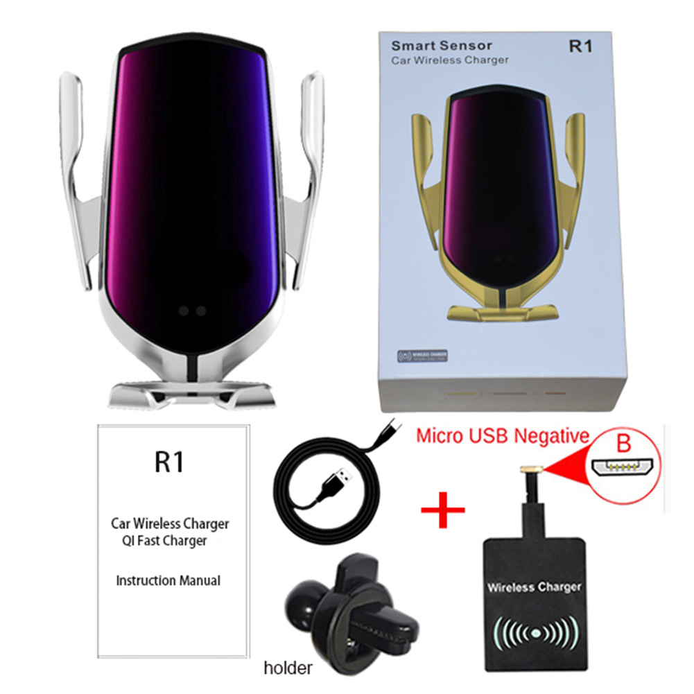 R2 10w Typ C Auto-cunging Wireless Car Charger (für Android-empfänger Mit B-schnittstelle)