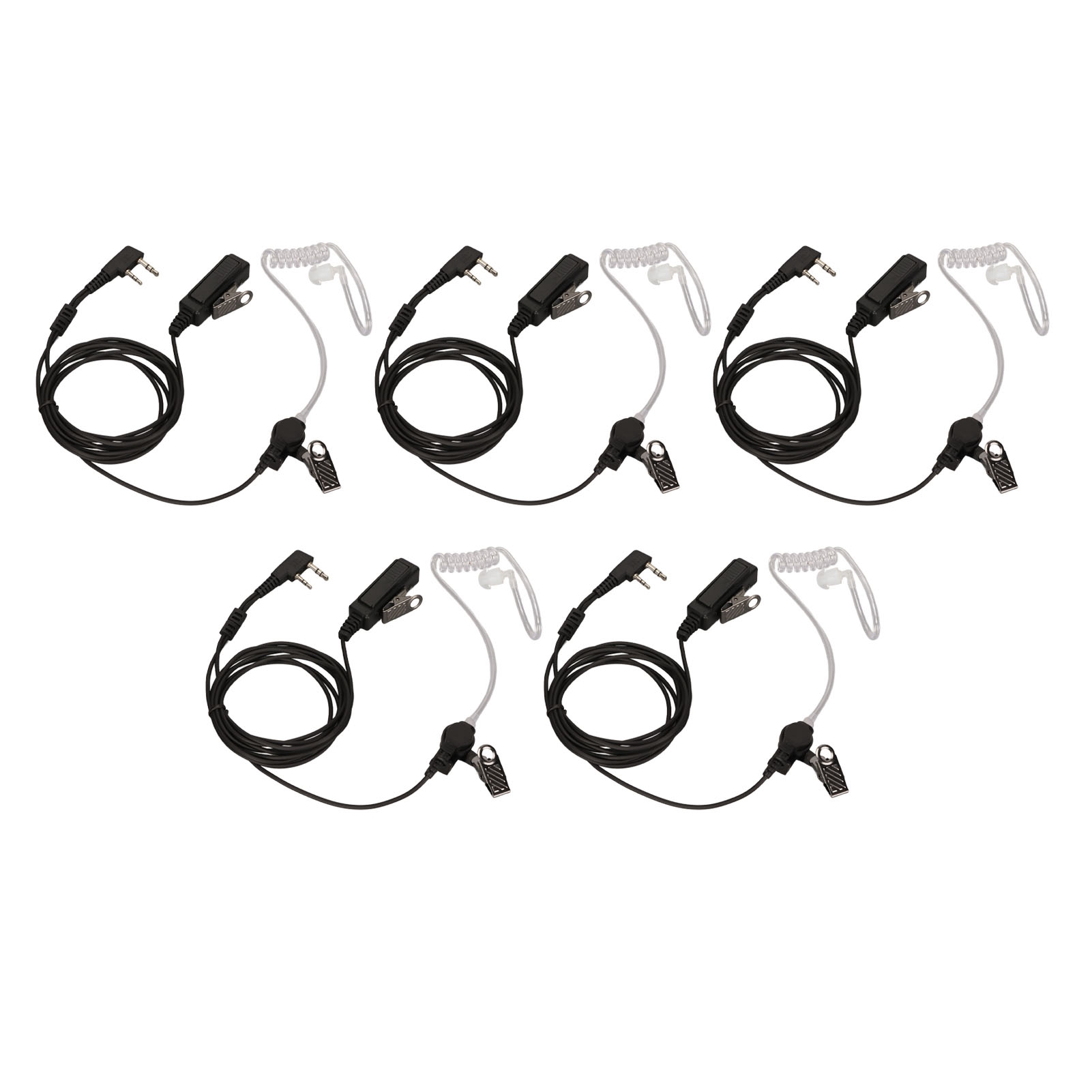 K Head 2-pin-geräuschunterdrückungs-funkkopfhörer Mit Mikrofon Für Bf 888s, Bf 777s, Bf 666s Und Bf Uv5r Walkie-talkies (10er-packung).
