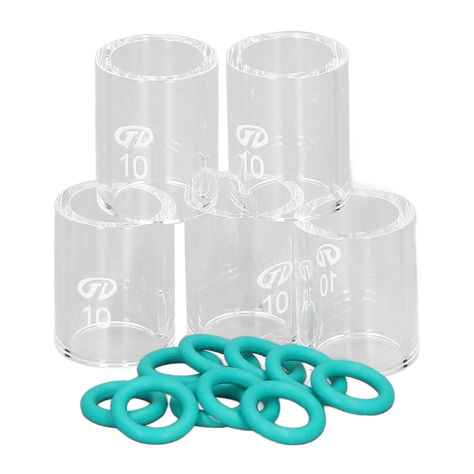 Set Mit 5 Glasbechern Und 10 O-ringen Für Wp 9, 20, 25, 17, 18 Und 26 Schweißarbeiten