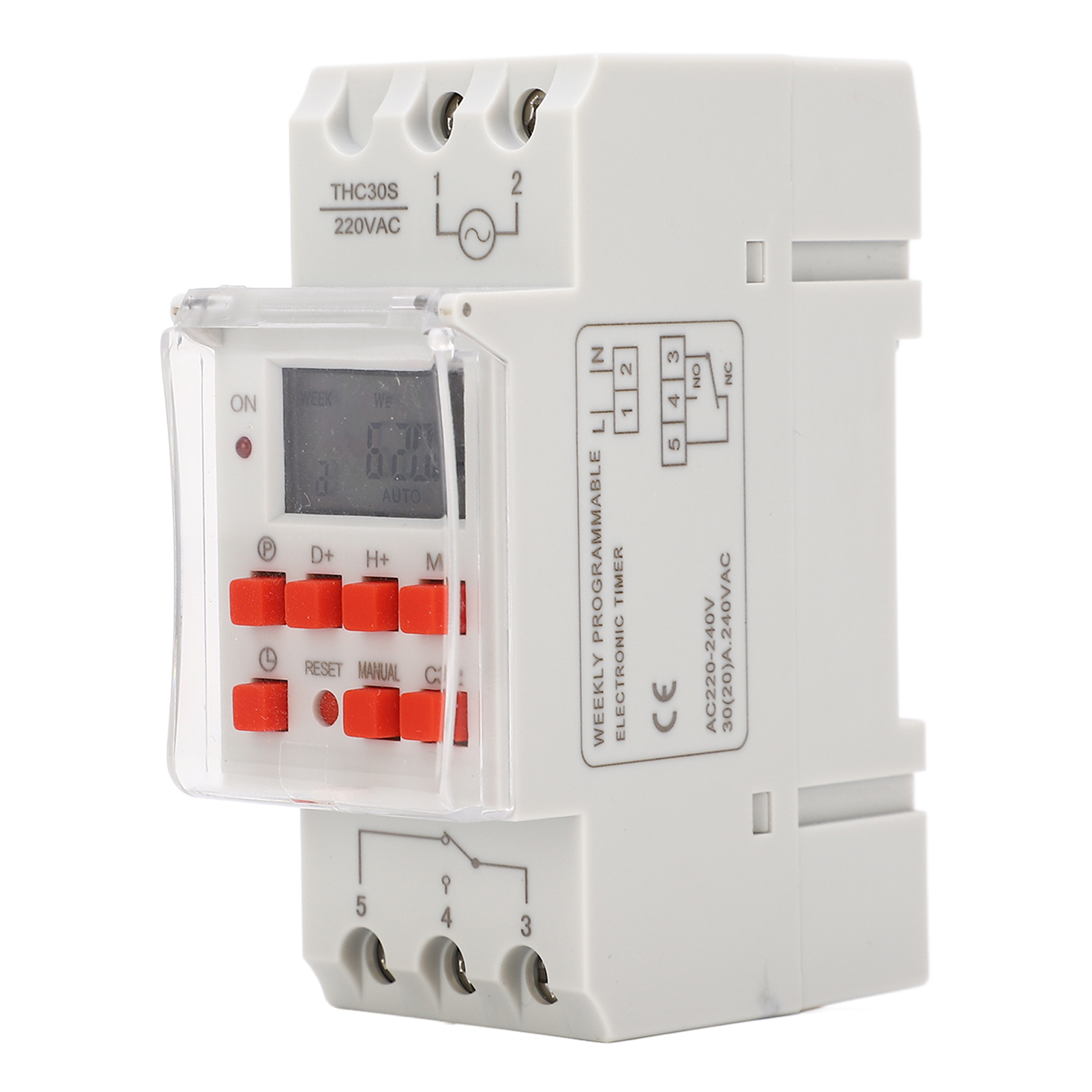 Programmierbarer Digitaler Timer Mit Lcd-anzeige, Dauer Von 1 Bis 1 Sekunde, 168 Stunden, 20 Ein-/ausschaltpositionen, Für 220-240v Ac Haushaltsgeräte.