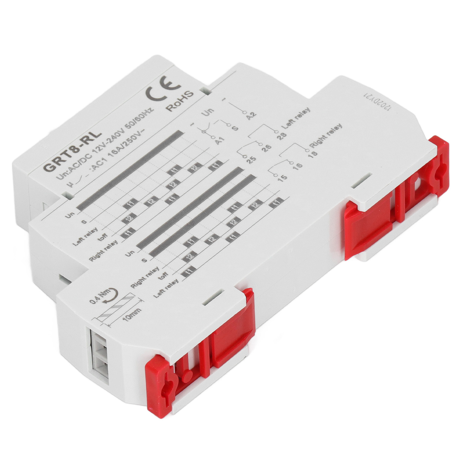 Wechselstrom-zeitverzögerungsrelais, Ac/dc 12 V–240 V, 0,1 S Bis 10 Tage Verzögerung, Led-anzeige