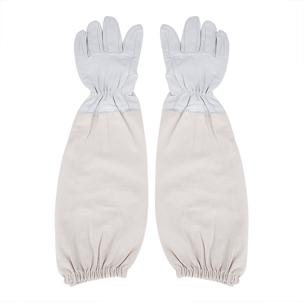 Schutzhandschuhe Aus Ziegenleder Für Imker, Lange, Belüftete Ärmel, Imkerwerkzeuge