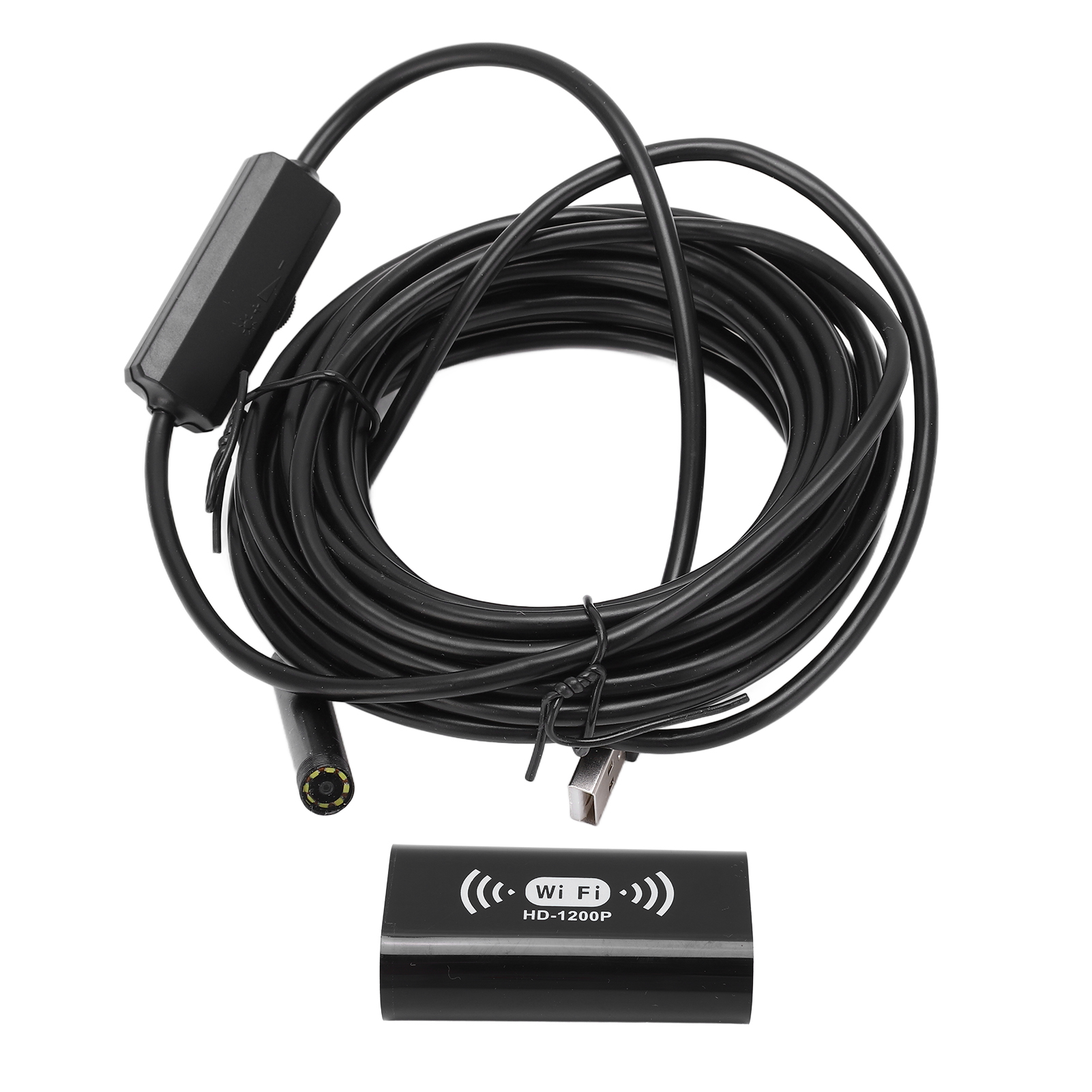 F130 8-mm-wlan-endoskop, Starres Kabel, Wasserdicht, Hd-qualität, Für Computer Und Smartphone, 10 M Reichweite