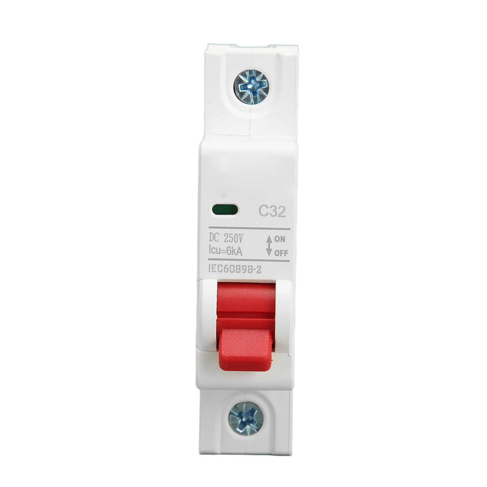 Einphasiger 250-v-gleichstrom-leistungsschalter, 32 A, Din-schienenmontage, 6000 A Schaltleistung