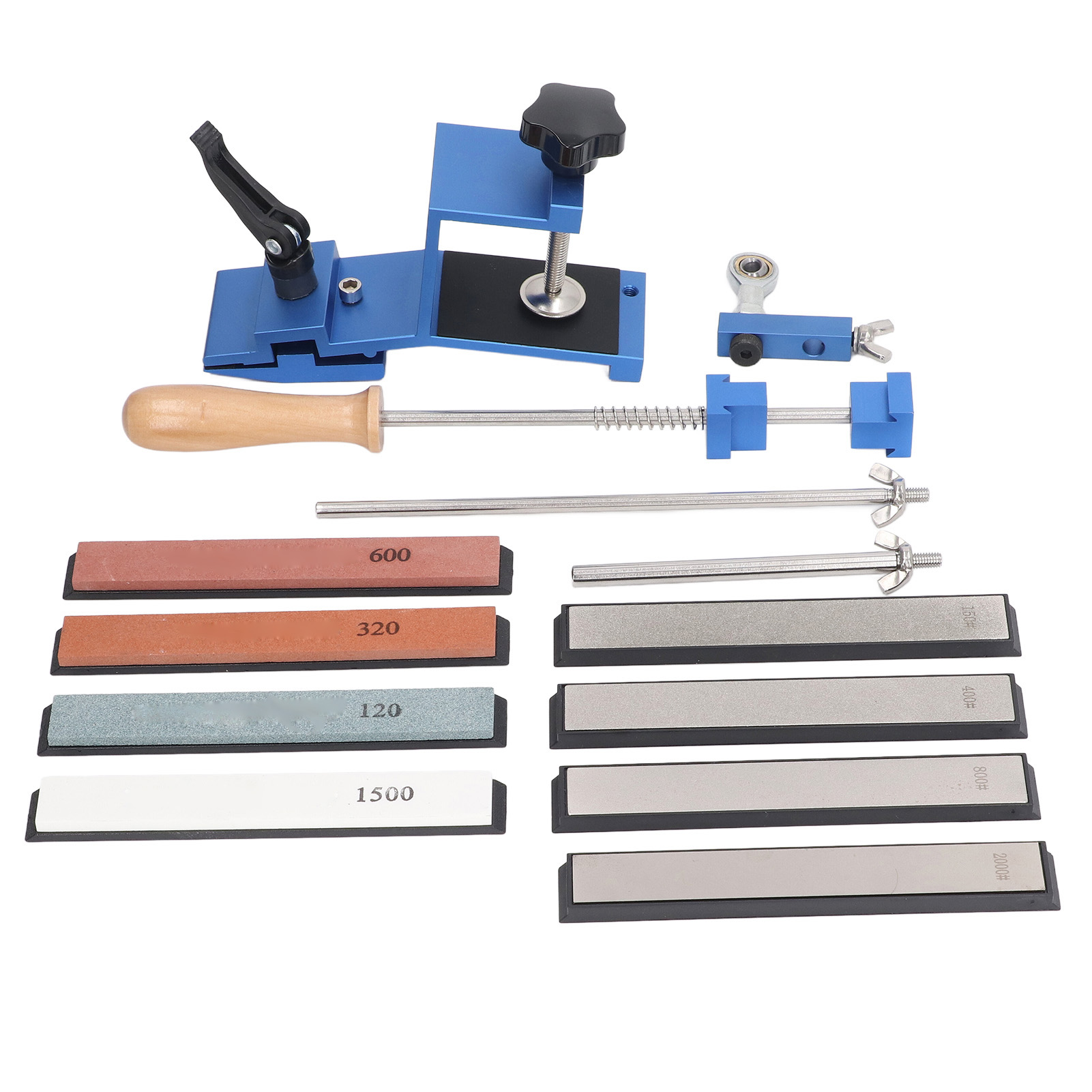 Messerschärfer-set Mit Festem Winkel Und 4 Diamantschleifsteinen