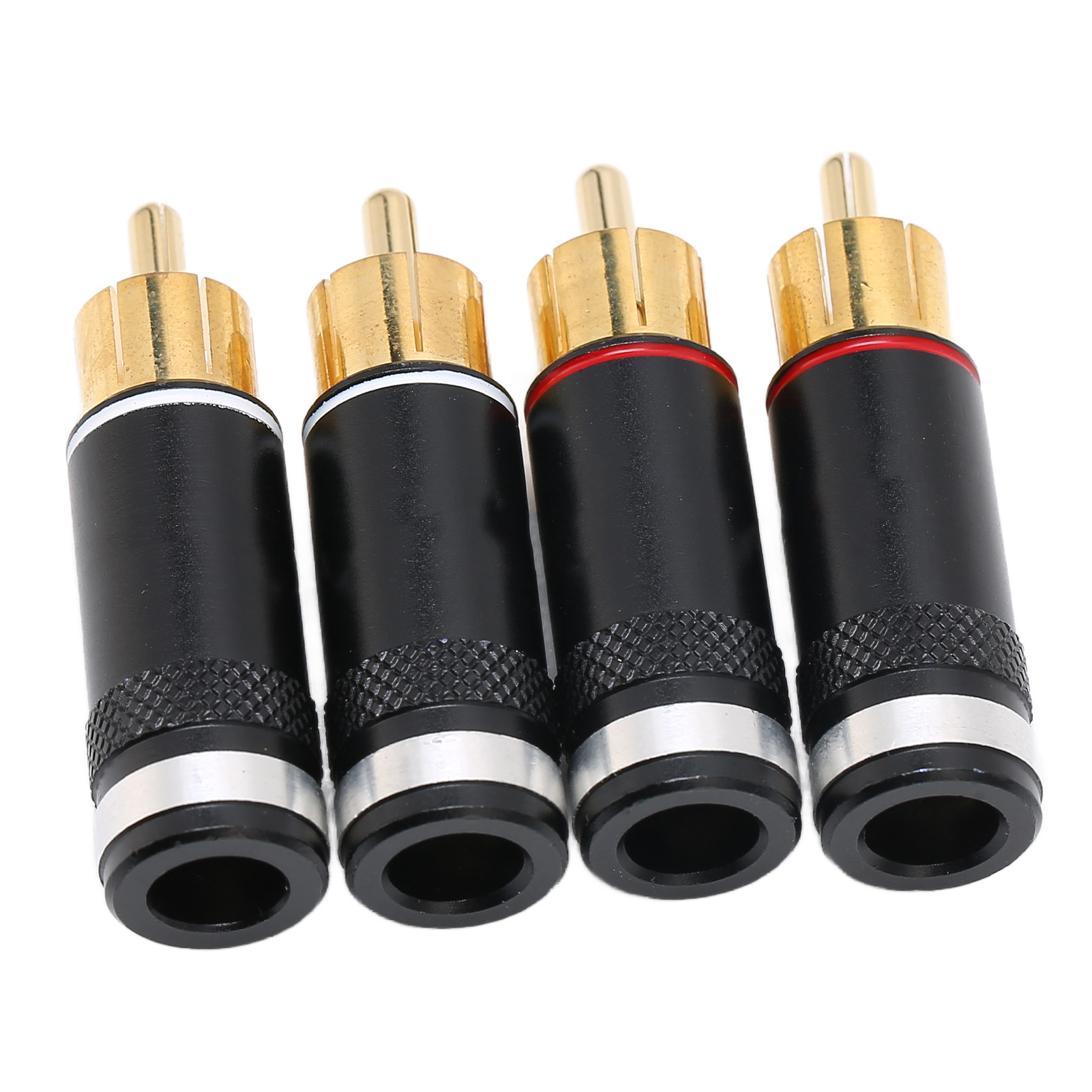 Preffair R1764 24-karat Vergoldeter Rca-audiostecker Für 6,5-mm-signalkabel