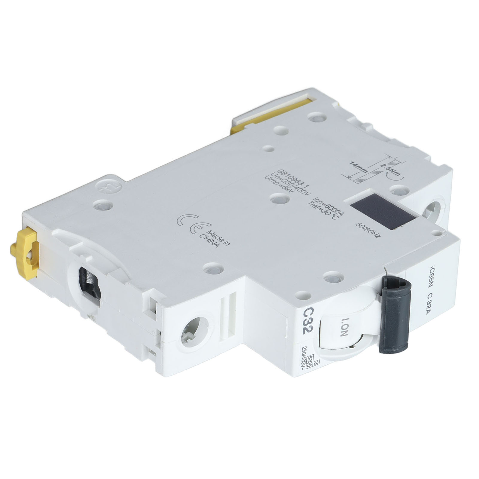 C32 Einphasen-leistungsschalter Für Niederspannungsstromkreise, Din-schienenmontage, 32 A, 230 V/400 V