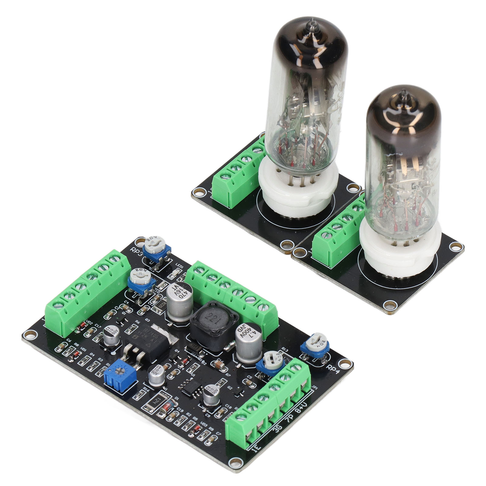 Leiterplatten-steuersatz Für Elektronenröhren, Zweikanal-steuermodul Mit Dc12v-pegelanzeige Für Diy-projekte
