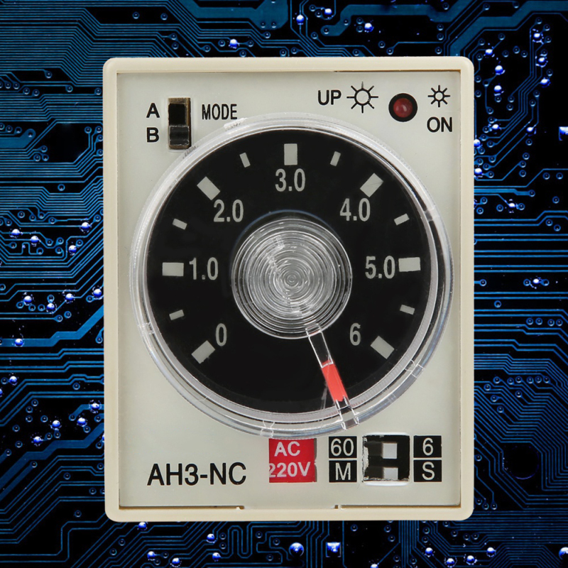 Zeitrelais Mit Minimaler Einschaltverzögerung, Einstellbare Zeitverzögerung, Modus B, Ah3 Nc, Ac 220 V, 50/60 Hz