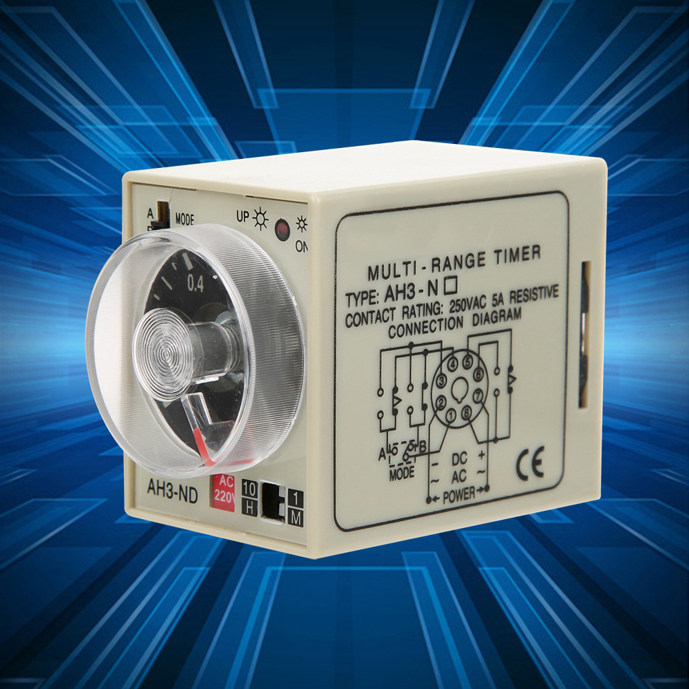 Zeitrelais Mit Minimaler Einschaltverzögerung, Einstellbare Zeitverzögerung, Dualmodus Ah3 Nd Ac220v
