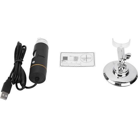300.000 Pixel Usb Hd 1000x Digitalmikroskop Mit Vergrößerungsglas Für Leiterplatten, 8 Leds Und Stativ.