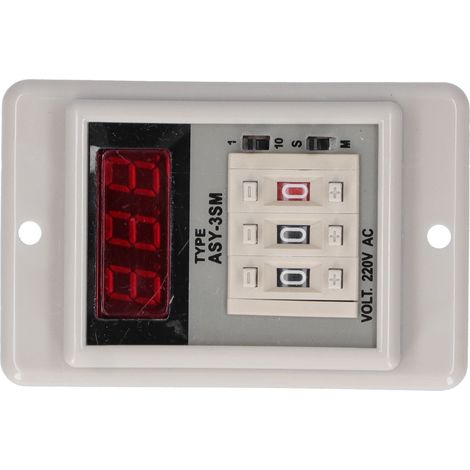 Jyio Digitales Zeitverzögerungsrelais, Hohe Präzision, 99,9 S – 999 Min Timer, 220 V Ac, 50/60 Hz