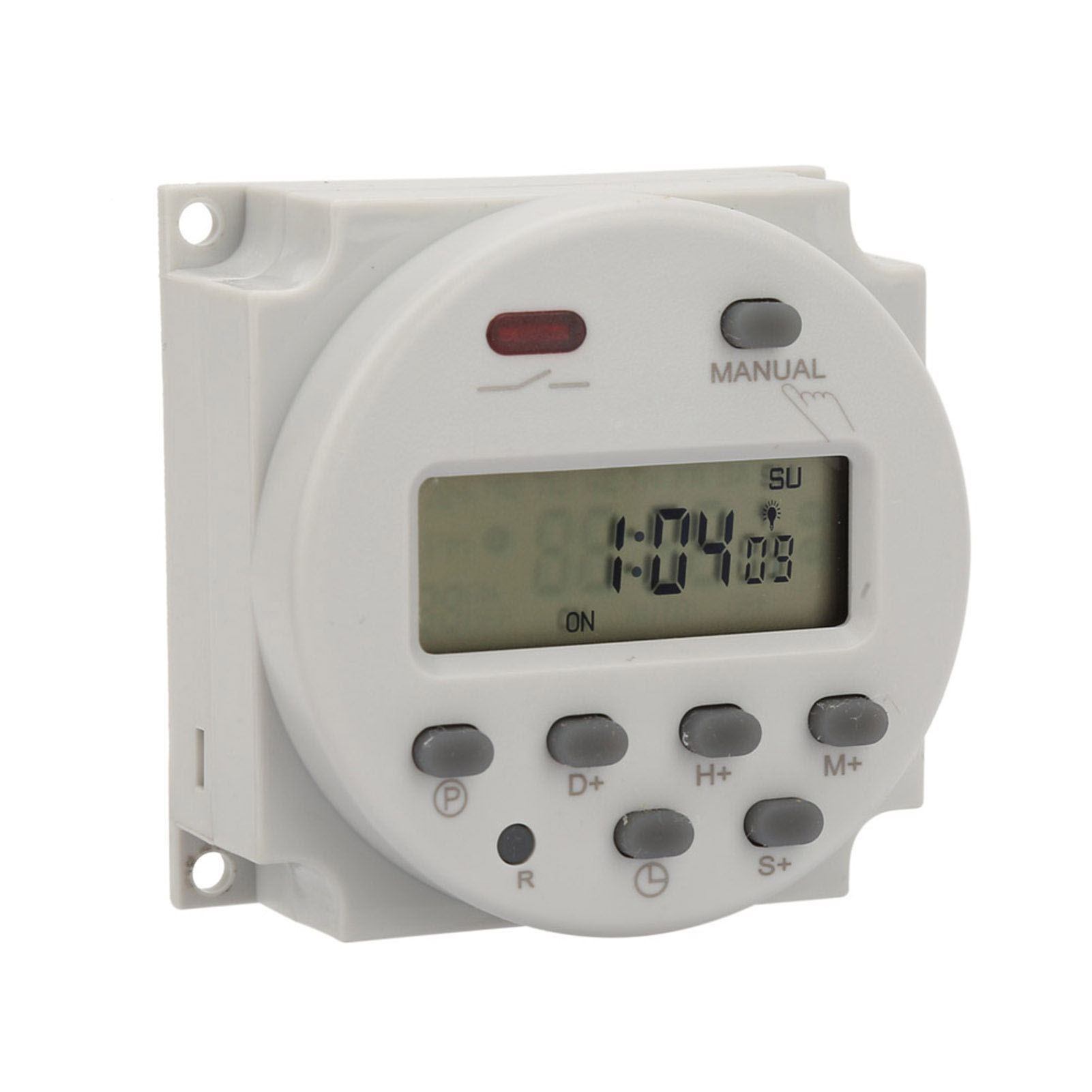 Programmierbarer 7-tage-digitaltimer, Kleine Größe, Display, 1 Sekunde Bis 168 Stunden, 5 Va (220 V Ac)