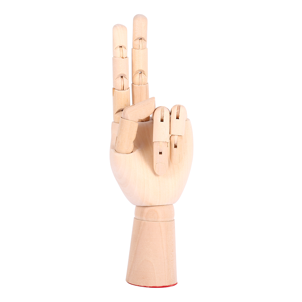 Gelenkige Schaufensterpuppe, Linke Hand Aus Holz, Malhilfe, Bewegliche Hand, Modellpuppe, Modellhand