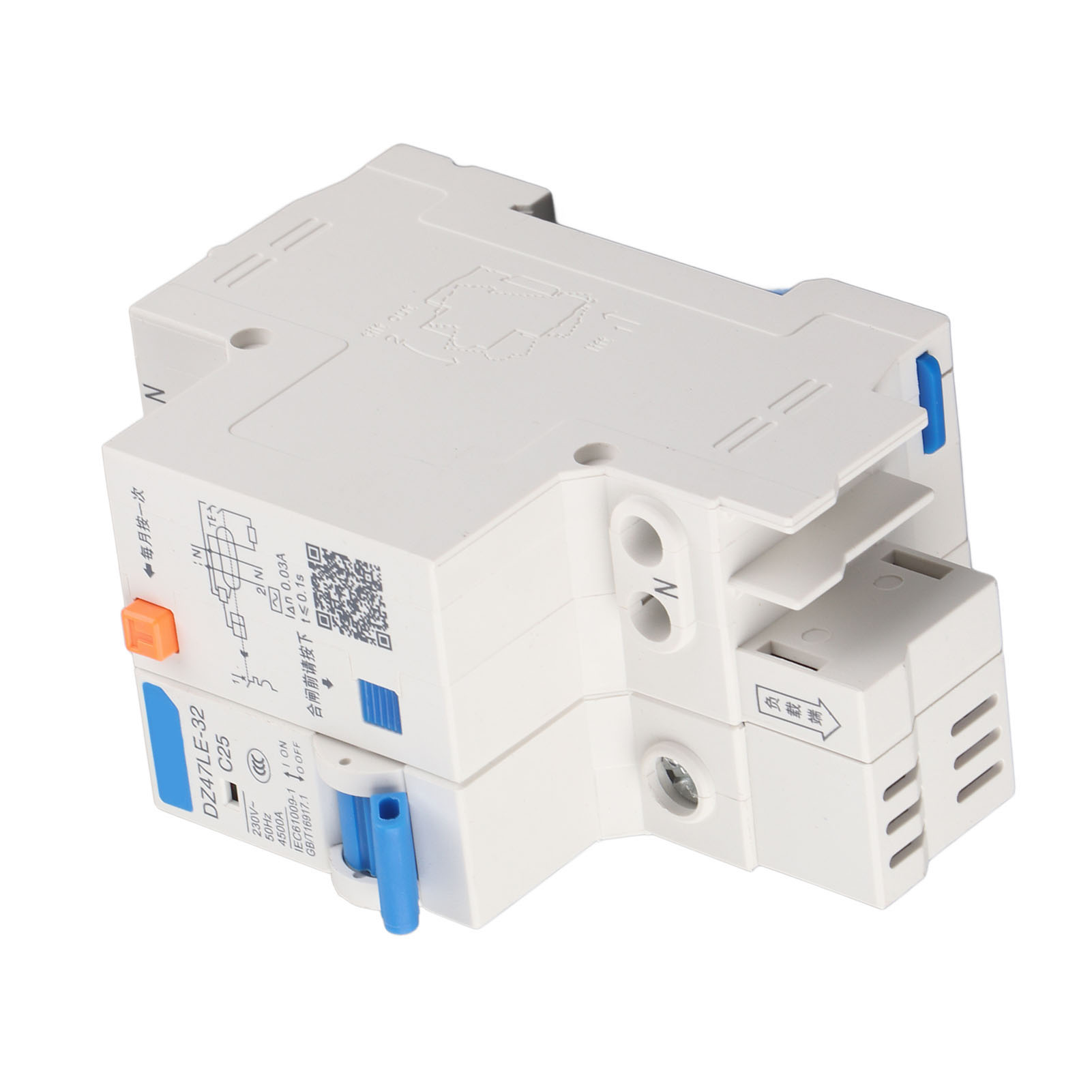 Fehlerstromschutzschalter Dz47le 32 1p+n C25 230 V 25 A