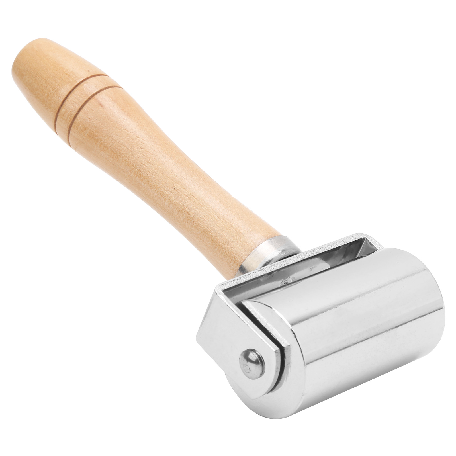 Kantenpresse Für Leder, Diy-lederwerkzeug Mit Holzgriff, Silber, 60 Mm / 2,36 Zoll