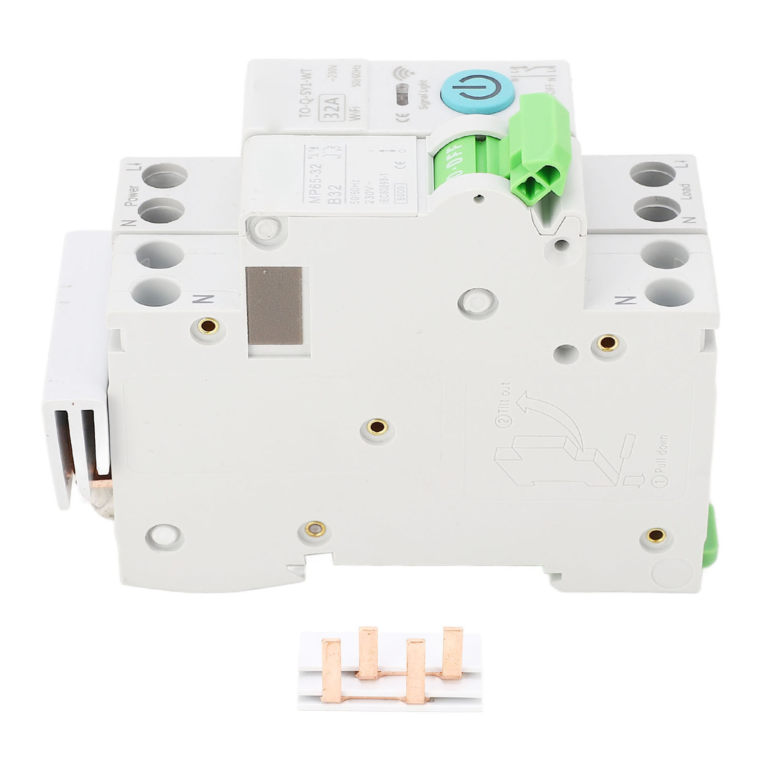 Wifi 1p+n 32a Ac 230v 6ka Leitungsschutzschalter Mit Zeitverzögerungsrelais Und Fernbedienung