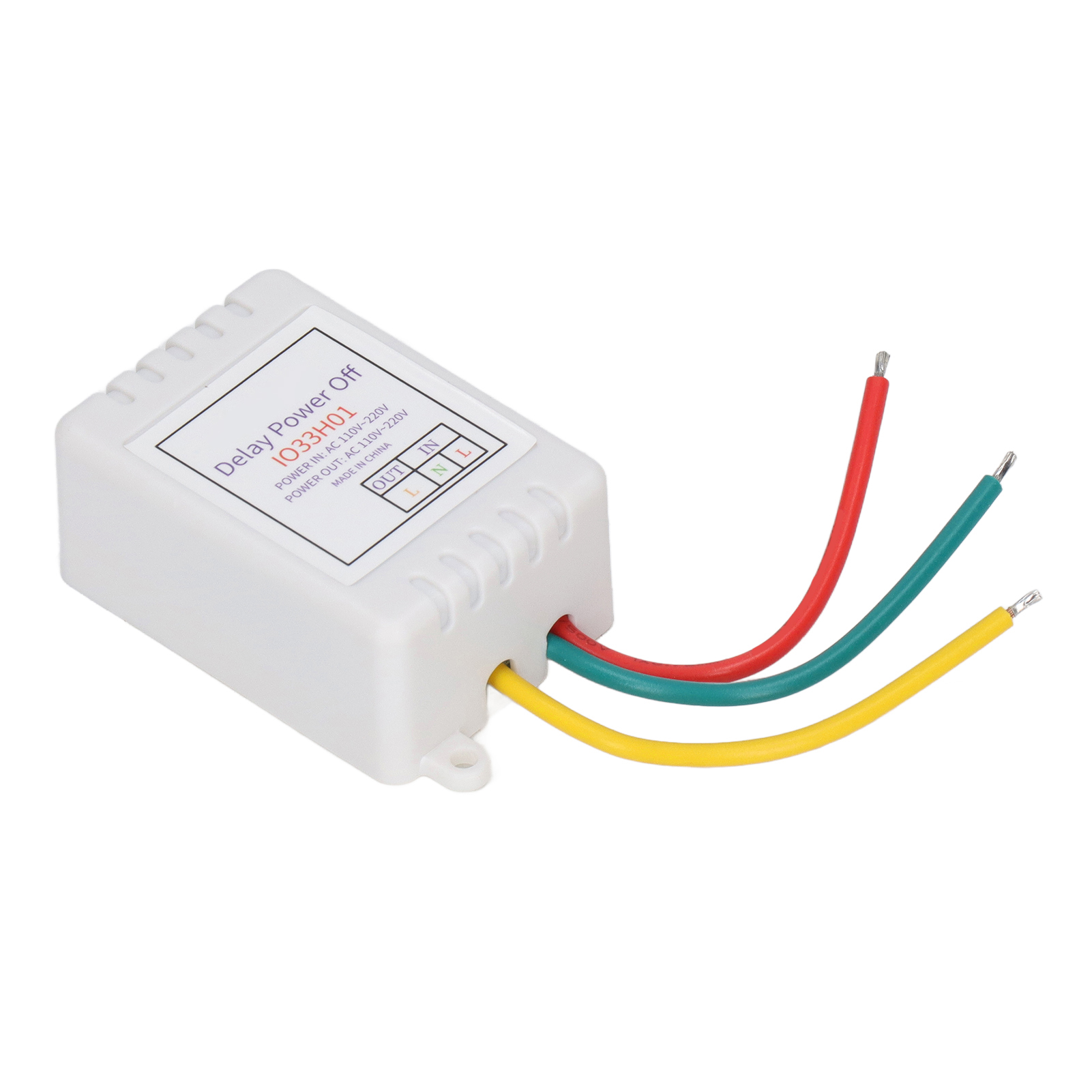 Einstellbares Zeitrelais Mit Zeitverzögerung, 110-220 V Eingang, 1 Ausgangskanal Zur Steuerung, Mit Gehäuse.