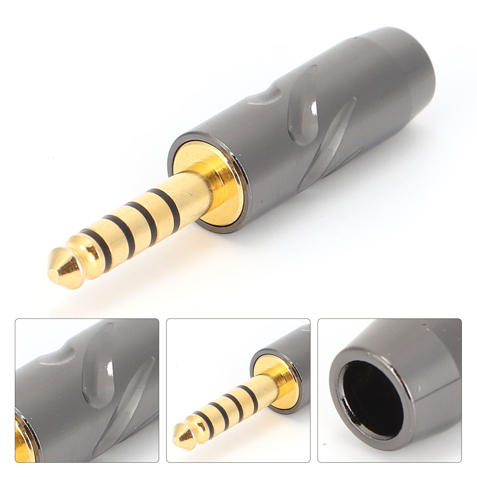 Ersatz-4,4-mm-5-poliger Symmetrischer Ausgangsstecker Für Sony/furutech-kopfhörer (schwarz)