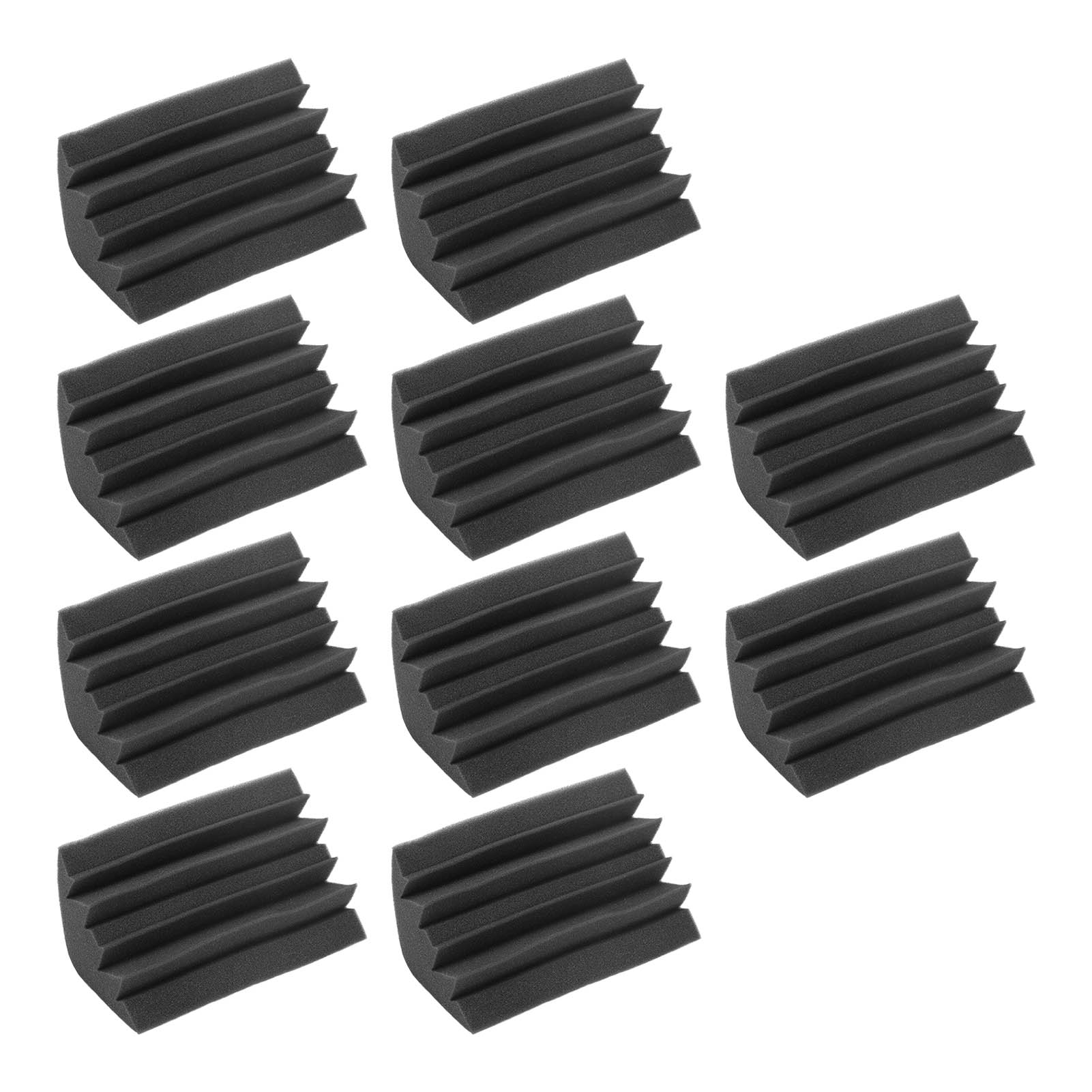 Packung Mit 10 Polyurethan-akustikschaumplatten Zur Reduzierung Von Lärmbelästigung Und Schallabsorption.