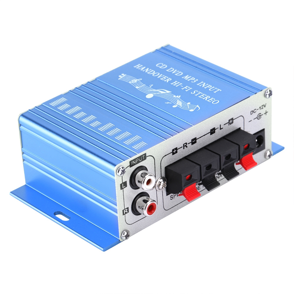 Mini-digital-autoradioverstärker Mit Hifi-, Cd-, Dvd-, Mp3- Und Fm-player (blau)